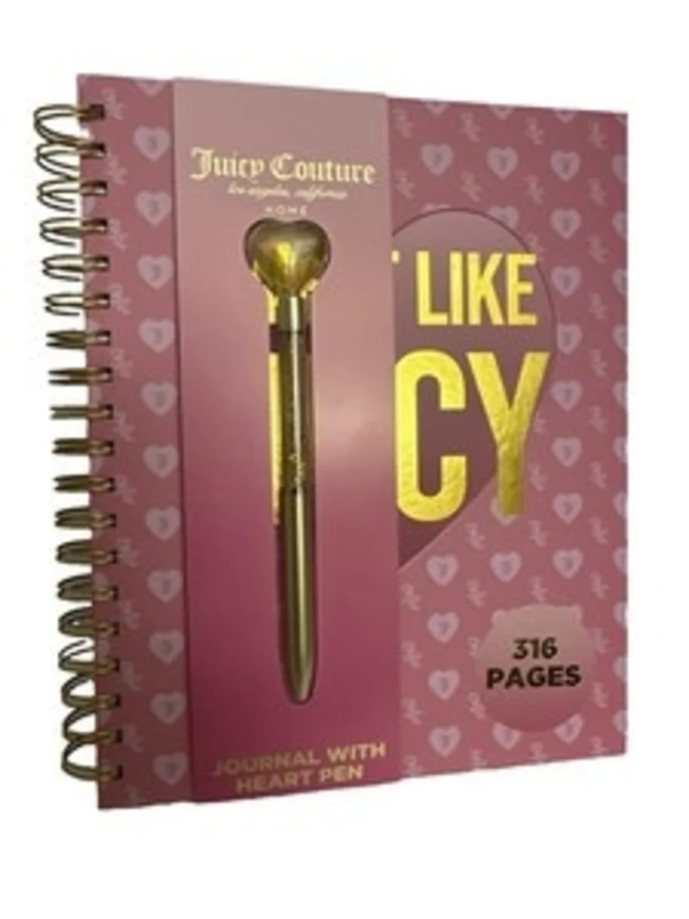Juicy Couture Pink Journal with Pen